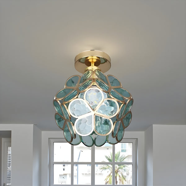 LED-loftlampe med kugleformede kronblade