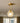 Semi-planmonteret loftlampe i vintage-slebet glas
