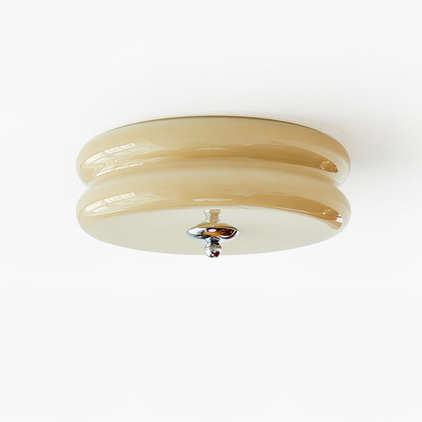 Planmonteret vintage art deco-loftlampe