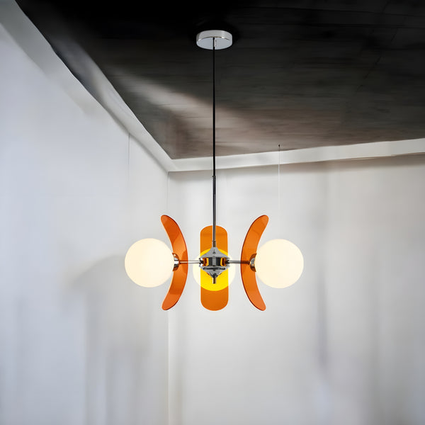 Midcentury sputnik-pendellysekrone