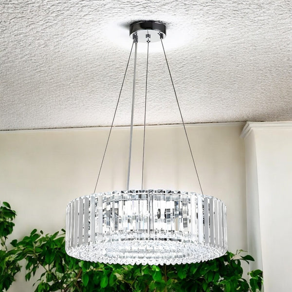 Moderne rund LED-lysekrone